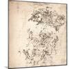 Study for the cartoon of the Battle of Anghiari, c1472-c1505 (1883)-Leonardo Da Vinci-Mounted Giclee Print