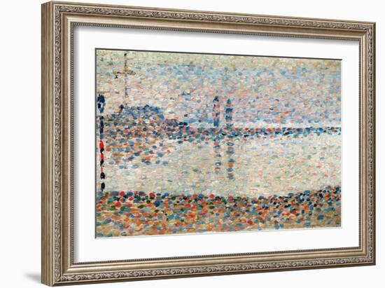 Study For 'The Channel at Gravelines, Evening', 1890-Georges Seurat-Framed Giclee Print