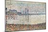 Study For 'The Channel at Gravelines, Evening', 1890-Georges Seurat-Mounted Giclee Print