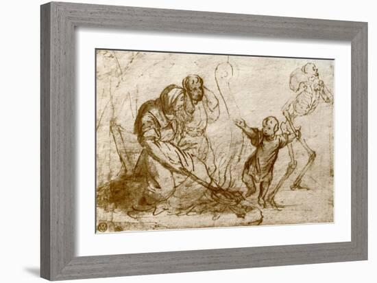 Study for the Child in the Dance of Death, 1913-Hans Holbein the Younger-Framed Giclee Print