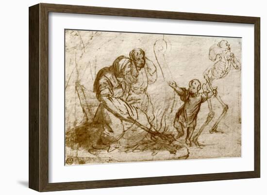 Study for the Child in the Dance of Death, 1913-Hans Holbein the Younger-Framed Giclee Print