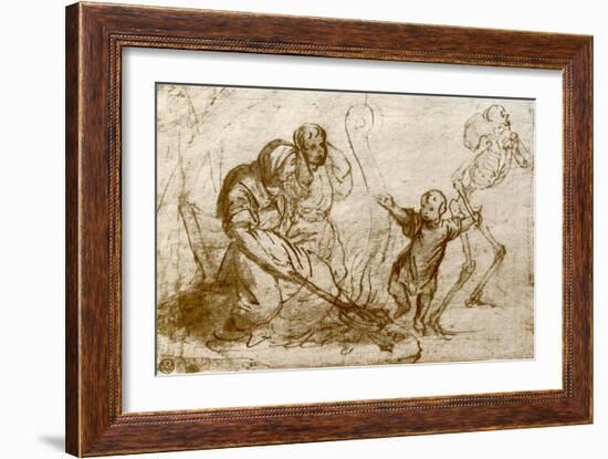 Study for the Child in the Dance of Death, 1913-Hans Holbein the Younger-Framed Giclee Print