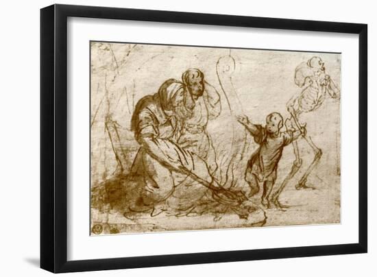 Study for the Child in the Dance of Death, 1913-Hans Holbein the Younger-Framed Giclee Print