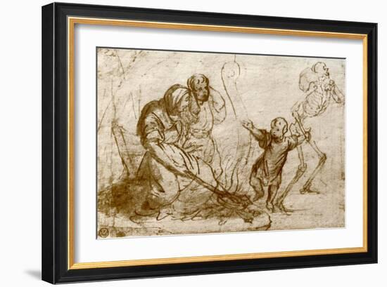 Study for the Child in the Dance of Death, 1913-Hans Holbein the Younger-Framed Giclee Print
