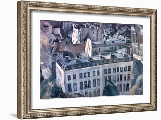 Study for the City, 1909-1910-Robert Delaunay-Framed Giclee Print