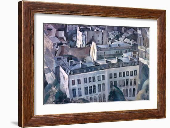 Study for the City, 1909-1910-Robert Delaunay-Framed Giclee Print