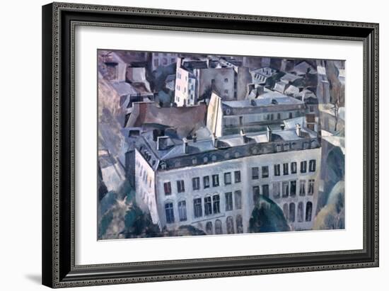 Study for the City, 1909-1910-Robert Delaunay-Framed Giclee Print