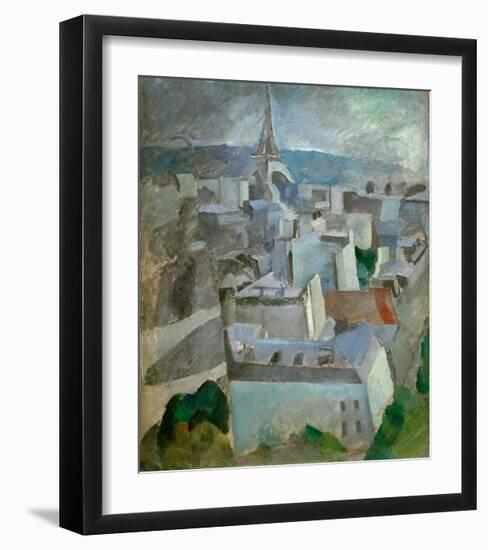 Study for "The City Paris", 1909-Robert Delaunay-Framed Giclee Print