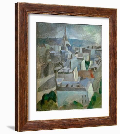 Study for "The City Paris", 1909-Robert Delaunay-Framed Giclee Print