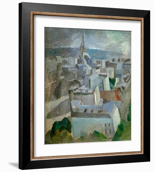 Study for "The City Paris", 1909-Robert Delaunay-Framed Giclee Print