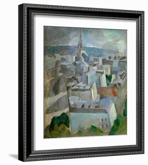 Study for "The City Paris", 1909-Robert Delaunay-Framed Giclee Print