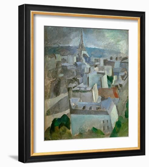 Study for "The City Paris", 1909-Robert Delaunay-Framed Giclee Print