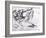 Study for the Creation of Adam-Michelangelo Buonarroti-Framed Giclee Print