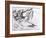Study for the Creation of Adam-Michelangelo Buonarroti-Framed Giclee Print