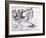 Study for the Creation of Adam-Michelangelo Buonarroti-Framed Giclee Print