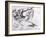 Study for the Creation of Adam-Michelangelo Buonarroti-Framed Giclee Print