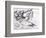 Study for the Creation of Adam-Michelangelo Buonarroti-Framed Giclee Print