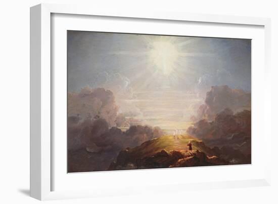 Study for the Cross and the World, C.1846 (Oil on Panel)-Thomas Cole-Framed Giclee Print