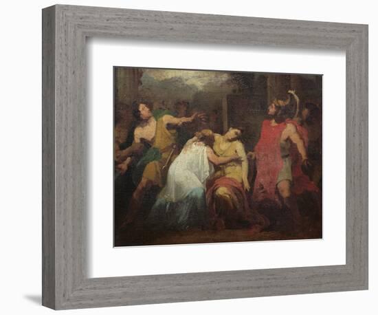 Study for the Death of Lucretia (Oil on Canvas)-Baron Pierre-Narcisse Guerin-Framed Giclee Print