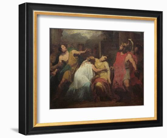 Study for the Death of Lucretia (Oil on Canvas)-Baron Pierre-Narcisse Guerin-Framed Giclee Print