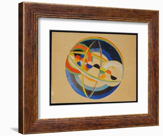 Study for the Decoration of the Ceiling of the Tapered Hall of the Pavillon De L'aéronautique, Also-Robert Delaunay-Framed Giclee Print