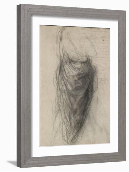 Study for the Drapery of a Man in Back View-Raphael-Framed Giclee Print