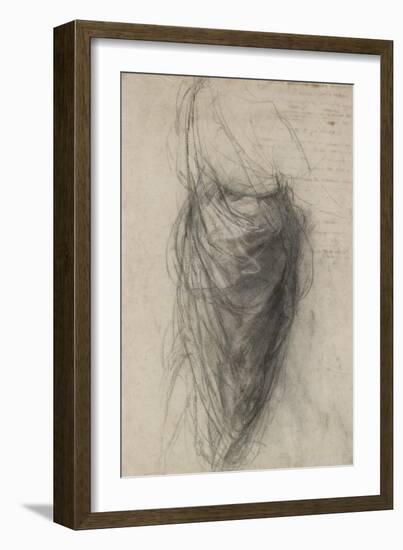 Study for the Drapery of a Man in Back View-Raphael-Framed Giclee Print