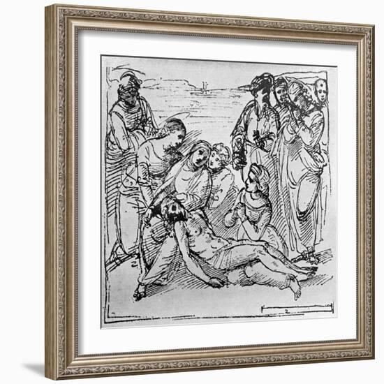 Study for the Entombment, 1913-Raphael-Framed Giclee Print