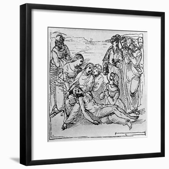 Study for the Entombment, 1913-Raphael-Framed Giclee Print