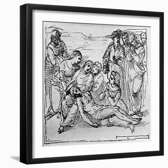 Study for the Entombment, 1913-Raphael-Framed Giclee Print