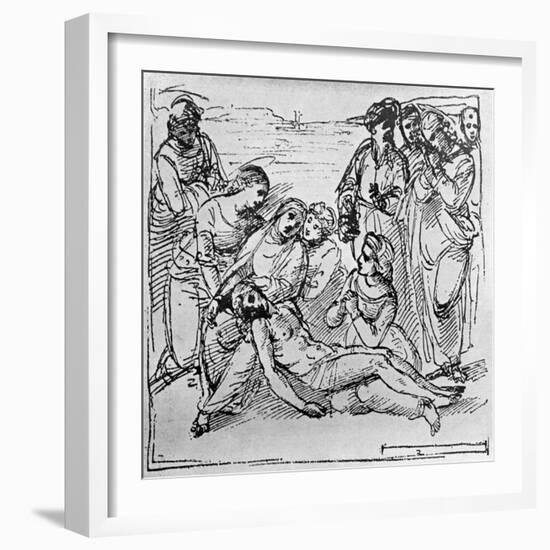 Study for the Entombment, 1913-Raphael-Framed Giclee Print