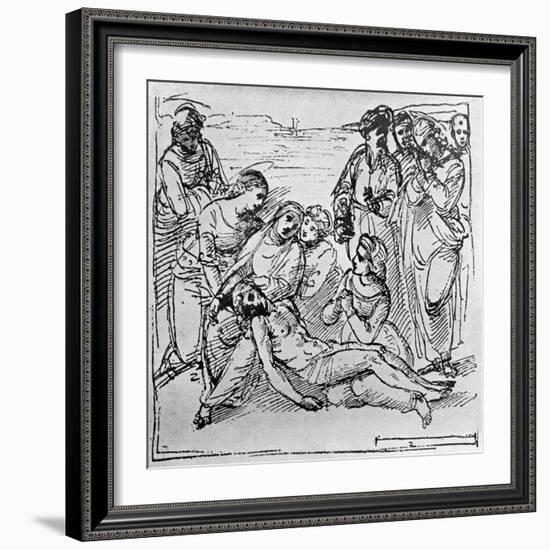 Study for the Entombment, 1913-Raphael-Framed Giclee Print