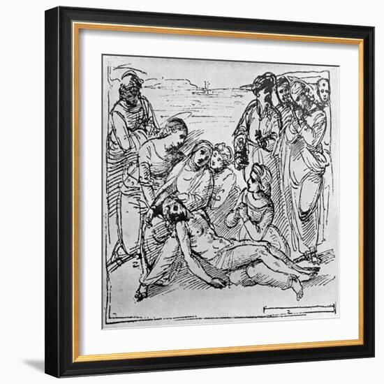 Study for the Entombment, 1913-Raphael-Framed Giclee Print