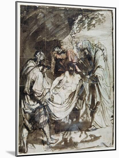 Study for the Entombment, C.1617-18-Sir Anthony Van Dyck-Mounted Giclee Print