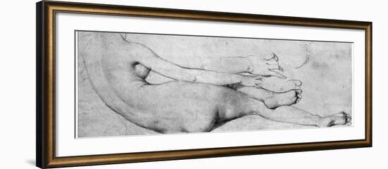 Study for the Grande Odalisque-Jean-Auguste-Dominique Ingres-Framed Giclee Print