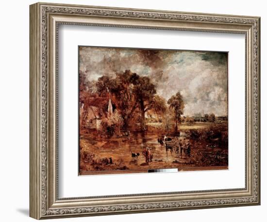 Study for “” the Hay Wain””. Painting by John Constable (1776-1837) 1820-1821 Sun. 137X188 Cm Londo-John Constable-Framed Giclee Print