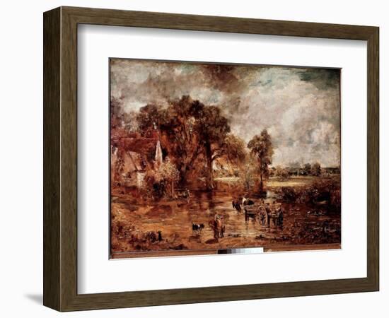 Study for “” the Hay Wain””. Painting by John Constable (1776-1837) 1820-1821 Sun. 137X188 Cm Londo-John Constable-Framed Giclee Print