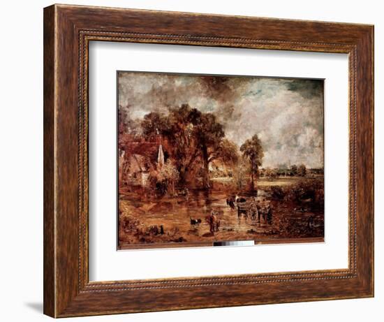 Study for “” the Hay Wain””. Painting by John Constable (1776-1837) 1820-1821 Sun. 137X188 Cm Londo-John Constable-Framed Giclee Print