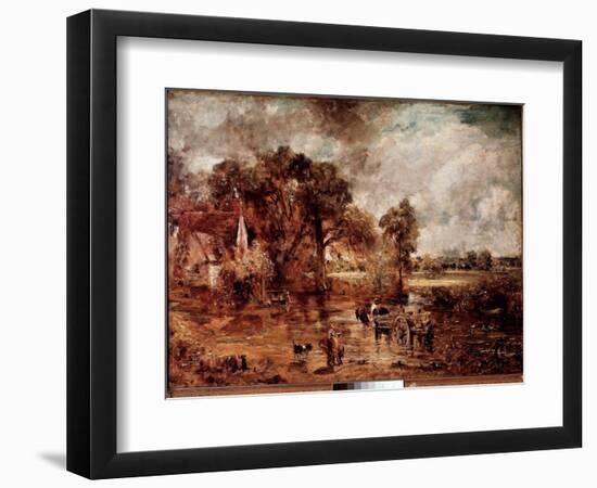 Study for “” the Hay Wain””. Painting by John Constable (1776-1837) 1820-1821 Sun. 137X188 Cm Londo-John Constable-Framed Giclee Print