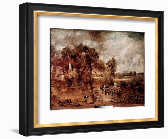 Study for “” the Hay Wain””. Painting by John Constable (1776-1837) 1820-1821 Sun. 137X188 Cm Londo-John Constable-Framed Giclee Print