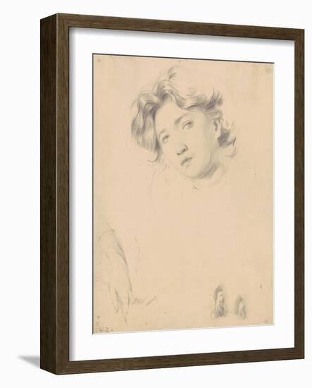 Study for the Head of a Girl, c.1900-Philip Leslie Hale-Framed Giclee Print