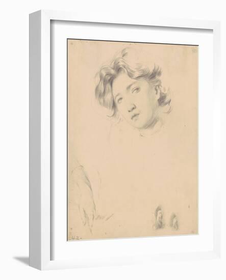 Study for the Head of a Girl, c.1900-Philip Leslie Hale-Framed Giclee Print