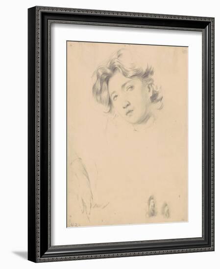 Study for the Head of a Girl, c.1900-Philip Leslie Hale-Framed Giclee Print