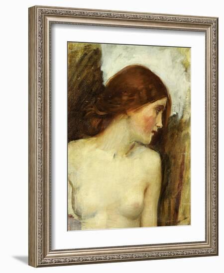 Study for the Head of Echo-John William Waterhouse-Framed Giclee Print