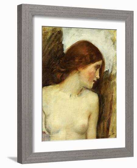 Study for the Head of Echo-John William Waterhouse-Framed Giclee Print