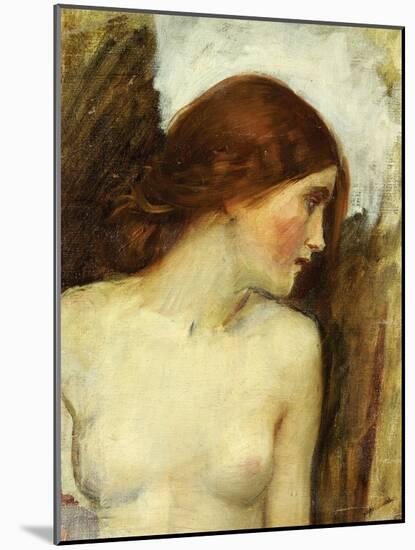 Study for the Head of Echo-John William Waterhouse-Mounted Giclee Print