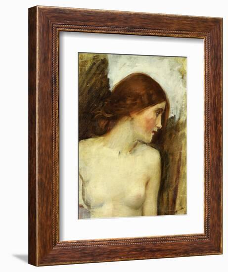 Study for the Head of Echo-John William Waterhouse-Framed Giclee Print