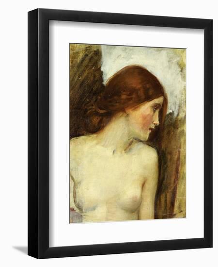 Study for the Head of Echo-John William Waterhouse-Framed Giclee Print