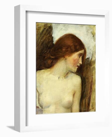 Study for the Head of Echo-John William Waterhouse-Framed Giclee Print