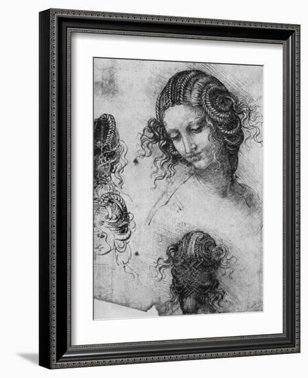 Study for the Head of Leda, 1503-1507-Leonardo da Vinci-Framed Giclee Print